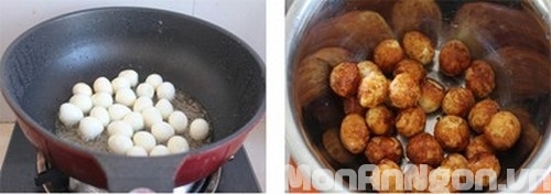 Cách làm món trứng cút chua ngọt 3